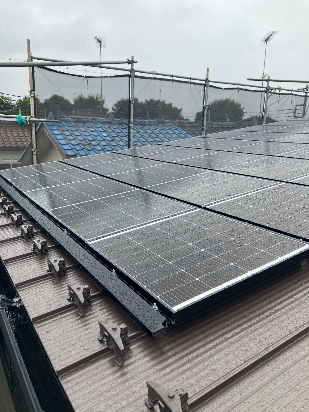 太陽光パネルの設置工事