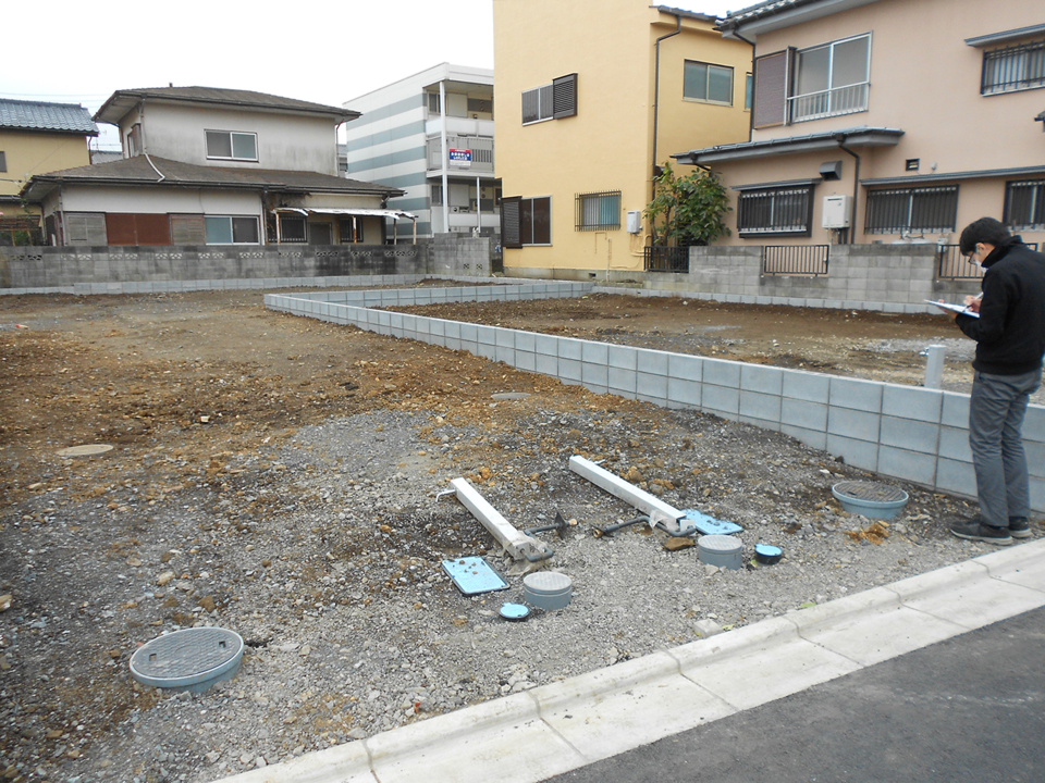 土地引き渡し時の画像