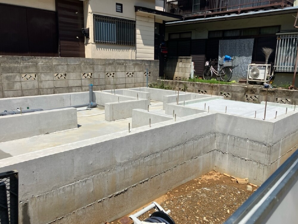 基礎工事完了