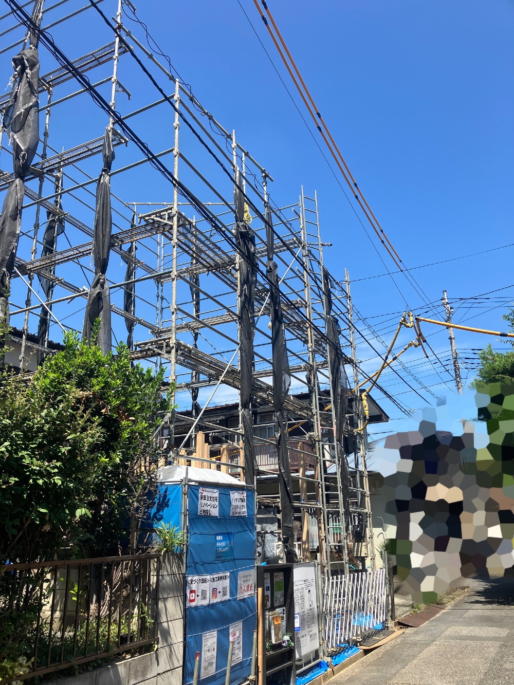 先行足場設置
