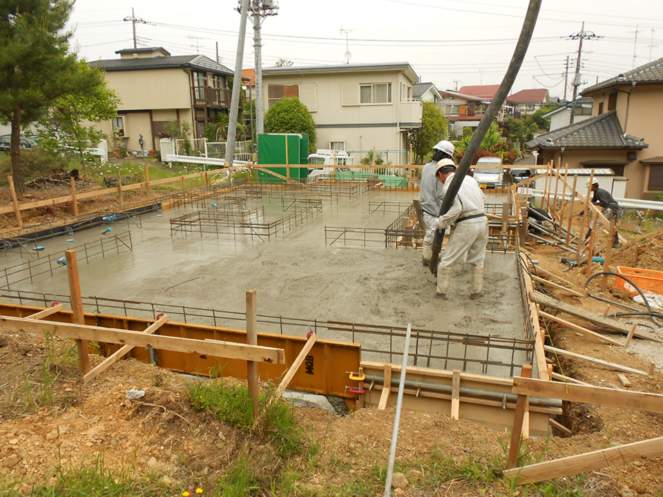 コンクリート打設工事の画像