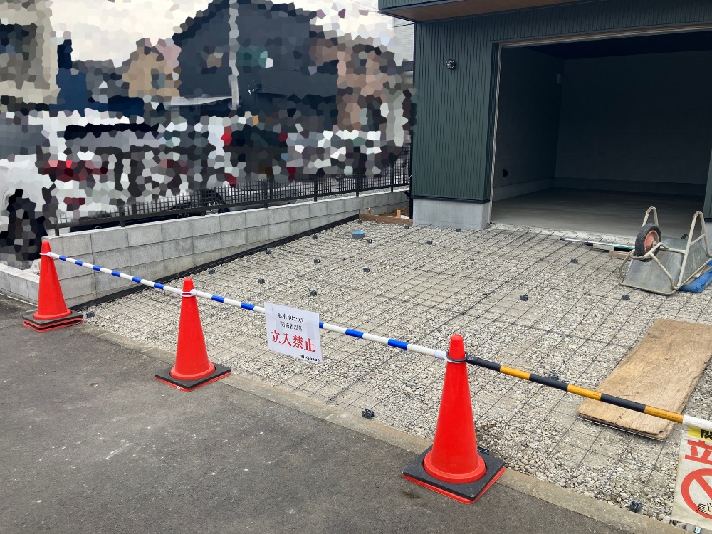 外構工事中